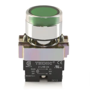 Illuminated Push Button Make-Teknic 2ALRF3L Green